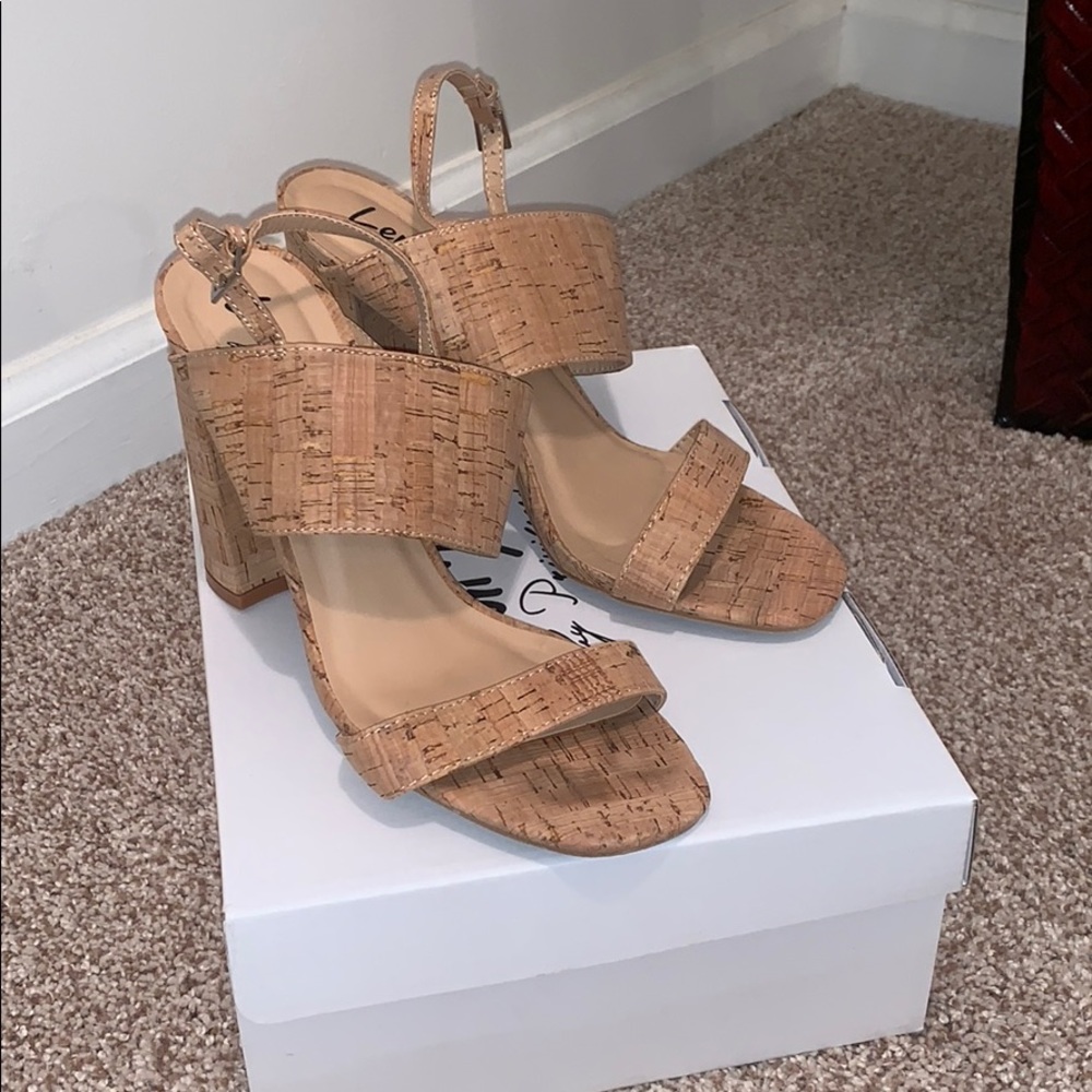 Cork heels size 8